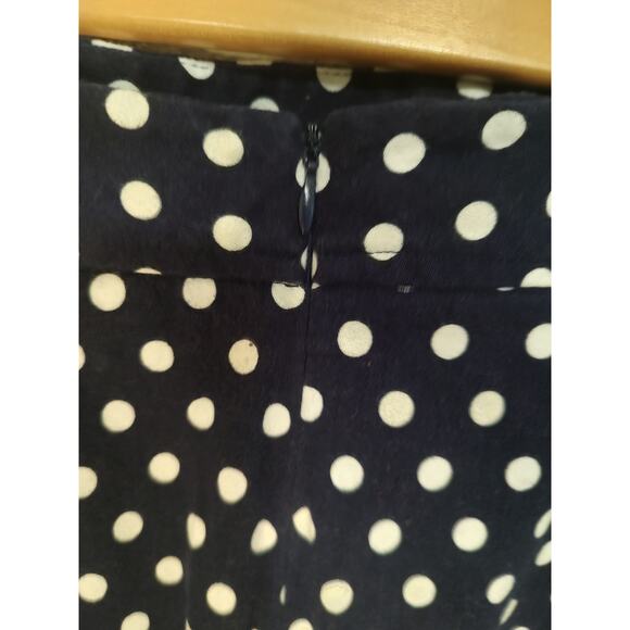 Stitch Fix Pixley Navy June Polka Dot Straight Pencil Skirt Size XL - Picture 3 of 6
